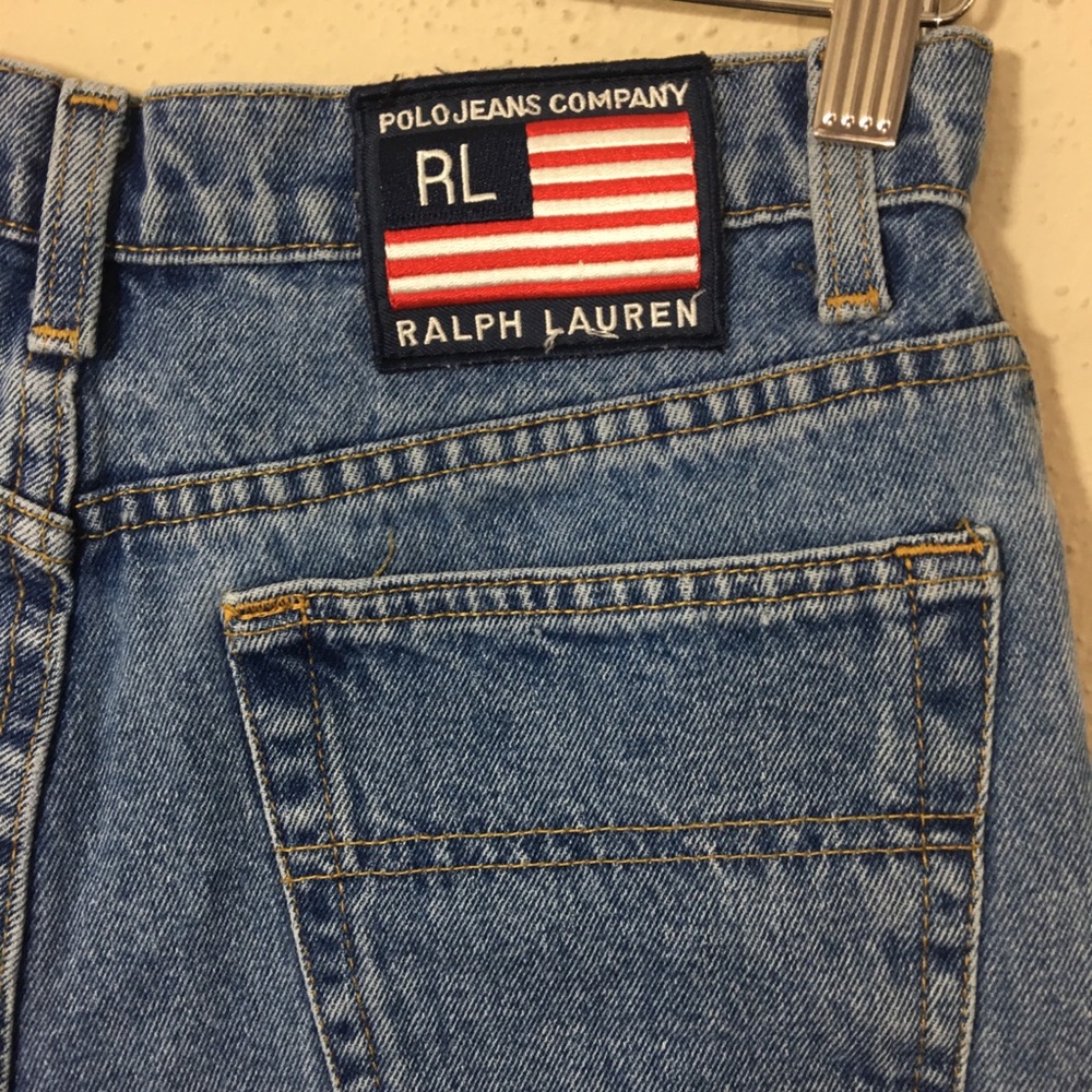 Vintage Polo Jean Ralph Lauren High Rise Denim Shorts - Picture 5 of 5